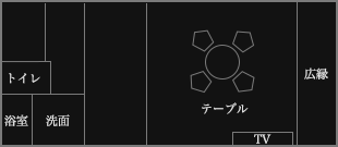 心落ち着くモダン和室B 間取り図